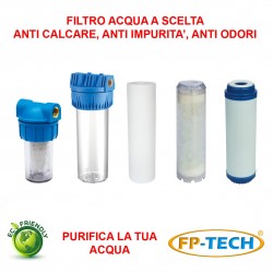 FILTRO ACQUA CARTUCCIA ANTICALCARE POLIFOSFATI SALE ODORI CARBONI E IMPURITA'