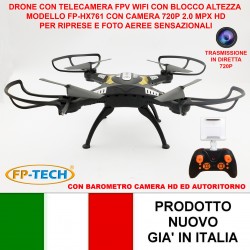 DRONE QUADRICOTTERO RADIOCOMANDATO CAMERA HD