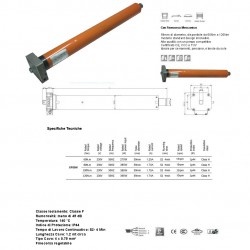 MOTORE ELETTRICO AUTOMAZIONE PER SERRAMENTI AVVOLGIBILI TAPPARELLE TENDE DA SOLE 140 KG 80 NM 