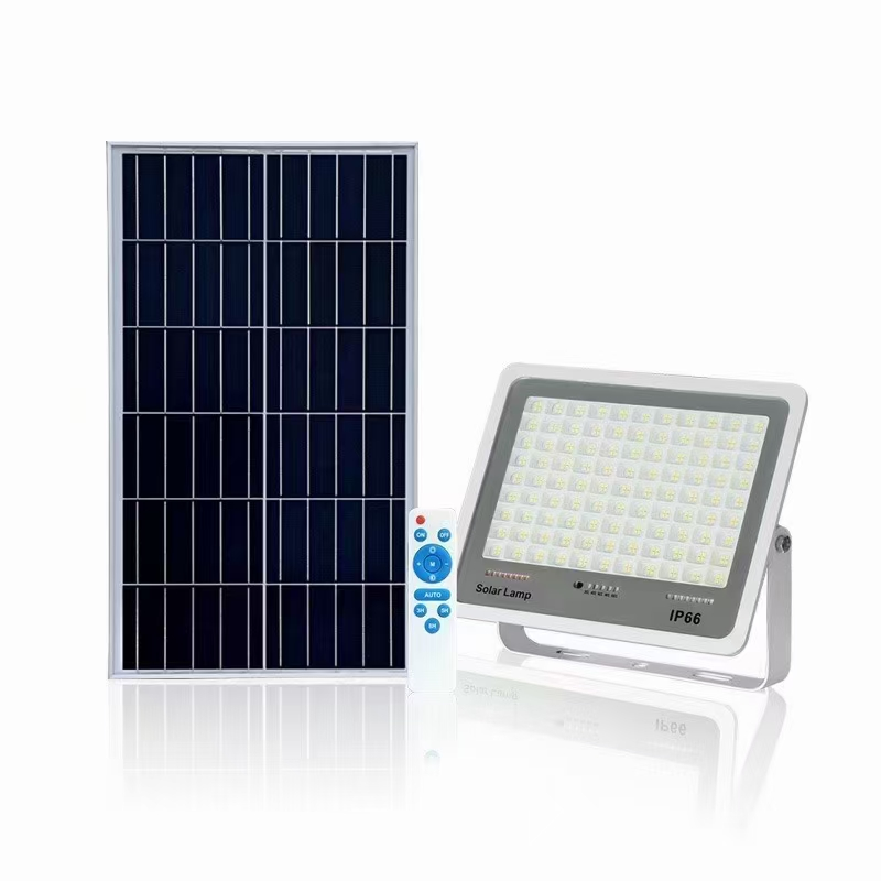 FARO LED SOLARE LAMPIONE DA ESTERNO STRADALE FARETTO LUCE NATURALE 5000K  TELECOM