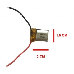 BATTERIA DI RICAMBIO 75 mAh PER MINI ELICOTTERO RADOCOMANDATO FP-HX-718