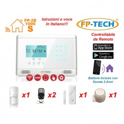 ANTIFURTO ALLARME TOUCH SCREEN CASA KIT COMBINATORE GSM WIRELESS SENZA FILI APP - S