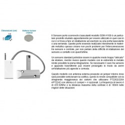 SENSORE MAGNETICO PORTE BASCULANTI E SCORREVOLI PORTONCINI PORTE BLINDATE