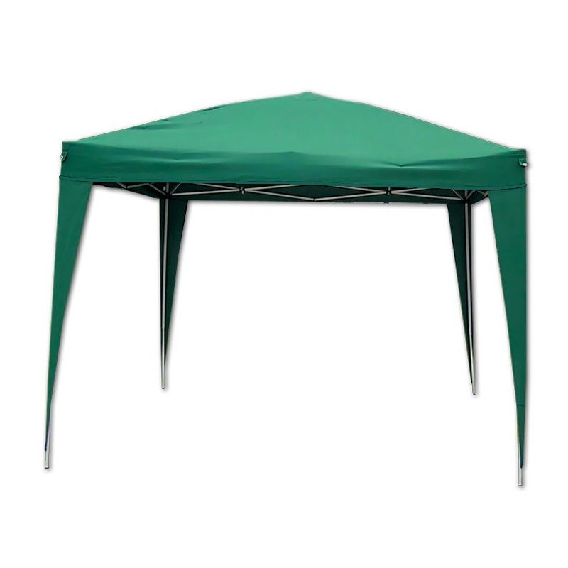 GAZEBO PIEGHEVOLE DA GIARDINO VERDE 3X3 AUTOMATICO RICHIUDIBILE