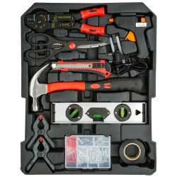 Set Attrezzi da Lavoro 16 Pezzi Kit Utensili Pinza Cacciavite Martello  Chiavini