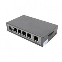 SWITCH POE DI RETE 4 PORTE RJ45 LAN ETHERNET 10/100MBPS VIDEOSORVEGLIANZA