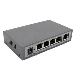 SWITCH POE DI RETE 4 PORTE RJ45 LAN ETHERNET 10/100MBPS VIDEOSORVEGLIANZA