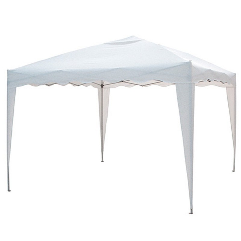 Gazebo pieghevole professionale in alluminio per mercatini 3x3 bianco